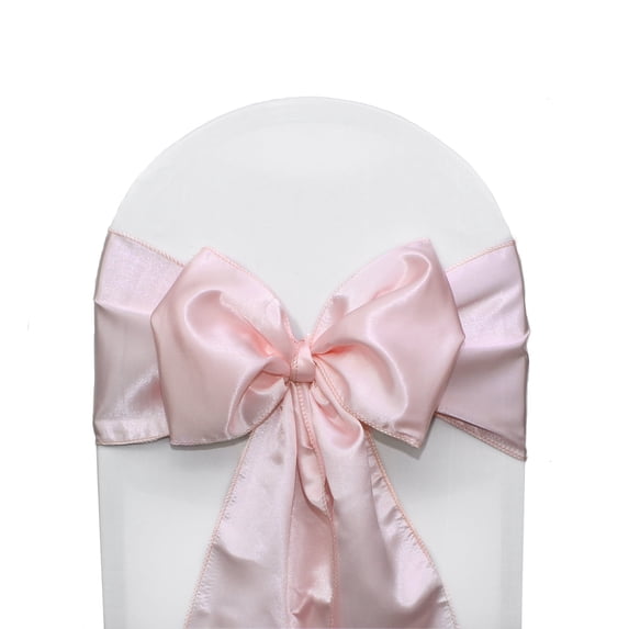 YCC Linens - 10 Pack Satin Sashes Blush