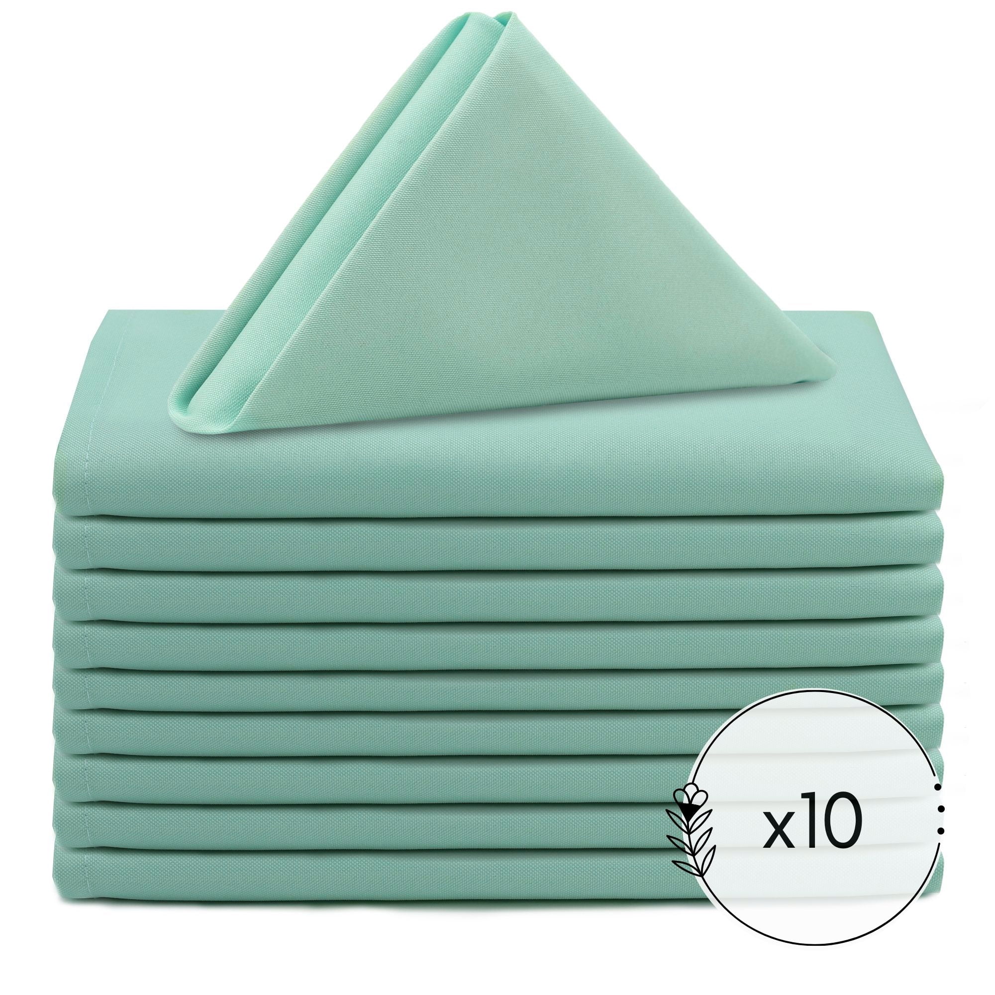 Your Chair Covers 10 Pack, Tiffany 20 Inch Polyester Cloth Napkins