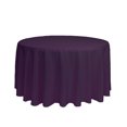 thumbnail image 1 of Your Chair Covers - 108 Inch Round Polyester Tablecloth Eggplant, 1 of 5