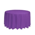 thumbnail image 1 of Your Chair Covers - 108 Inch Round Polyester Tablecloth Purple, 1 of 1