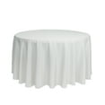 thumbnail image 1 of Your Chair Covers - 108 Inch Round Polyester Tablecloth White, 1 of 1