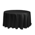 thumbnail image 1 of Your Chair Covers - 120 Inch Round L'amour Tablecloth for weddings, baby shower, quinceaneras, parties etc. - Black, 1 of 1