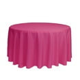 thumbnail image 1 of Your Chair Covers - 120 Inch Round Polyester Tablecloth Fuchsia, 1 of 2