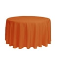 thumbnail image 1 of Your Chair Covers - 120 Inch Round Polyester Tablecloth Orange, 1 of 1