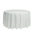 thumbnail image 1 of Your Chair Covers - 120 Inch Round Polyester Tablecloth White, 1 of 2
