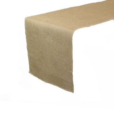 Your Chair Covers - 13 X 108 Inch Jute Burlap Table Runner