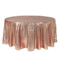 thumbnail image 1 of Glitz Sequin 132 " Round Tablecloth - Blush, 1 of 2