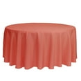 thumbnail image 1 of Polyester Tablecloth 132" Round - Coral, 1 of 1