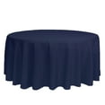 thumbnail image 1 of Your Chair Covers - 132 Inch Round Polyester Tablecloth Navy Blue, 1 of 1