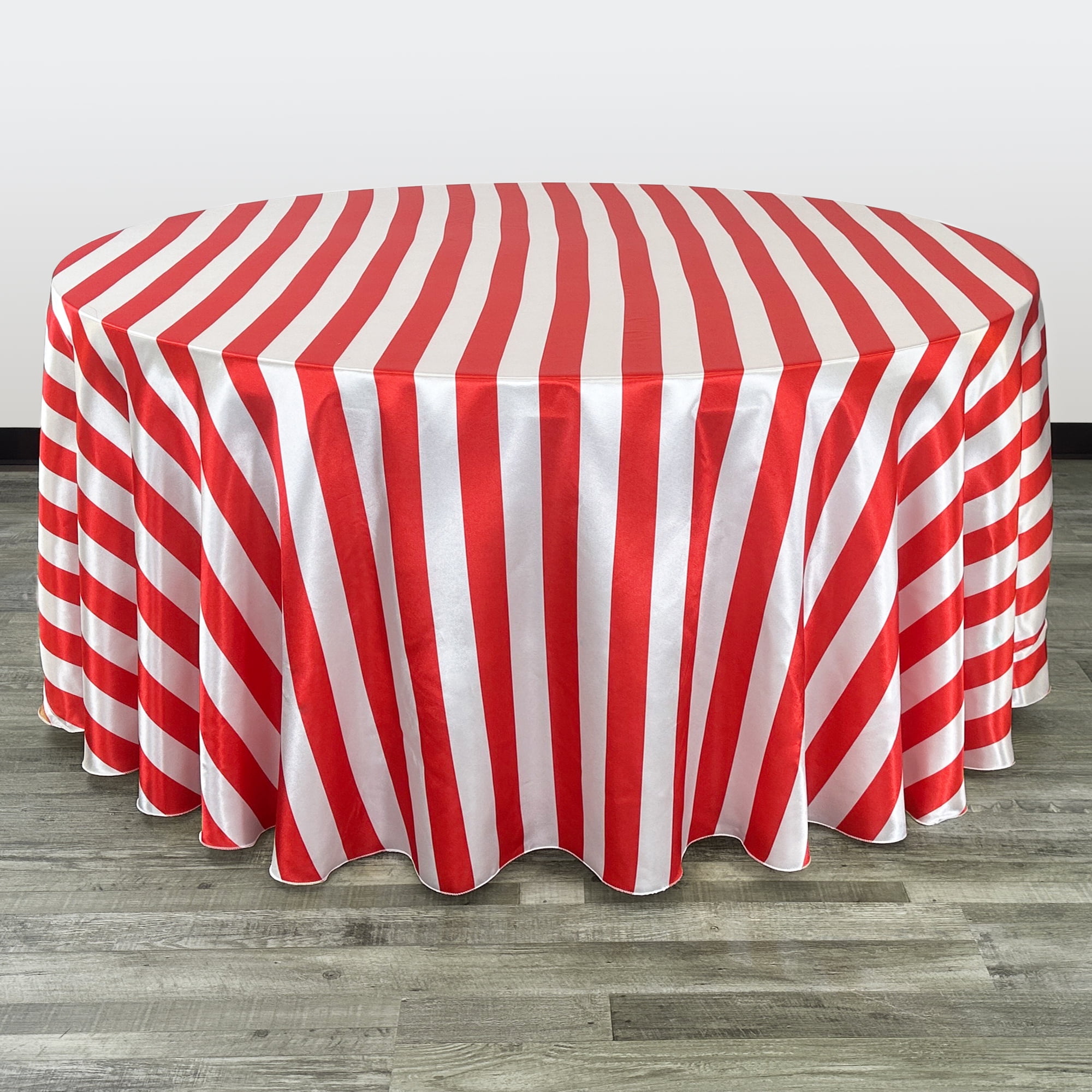 Red and white striped chair covers cheap