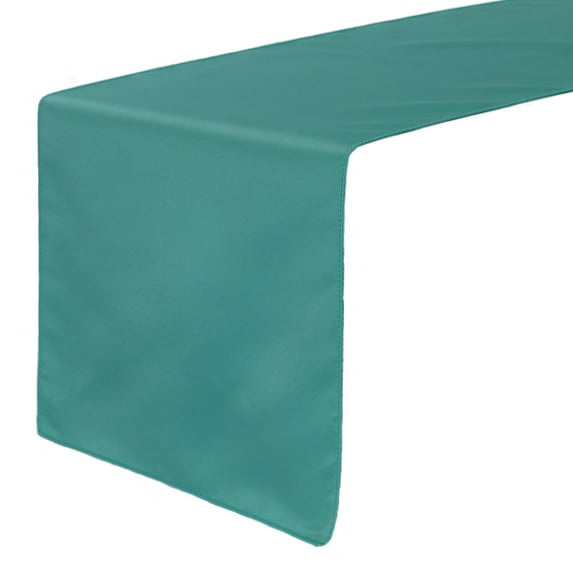 Your Chair Covers - 14 x 108 Inch L'amour Satin Table Runner Teal