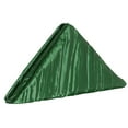 thumbnail image 1 of Your Chair Covers - 20 in. Crinkle Taffeta Napkins for Wedding, Party, Birthday, Patio, etc. (Pack of 10) - Hunter Green, 1 of 1