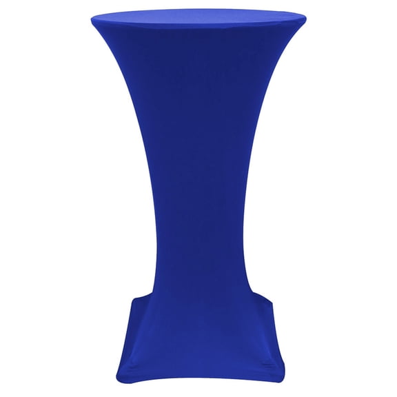 Your Chair Covers - 24 inch Highboy Cocktail Round Stretch Spandex Table Cover Royal Blue for Wedding, Party, Birthday, Patio, etc.