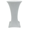 thumbnail image 1 of Your Chair Covers - 24 inch Highboy Cocktail Round Stretch Spandex Table Cover Silver for Wedding, Party, Birthday, Patio, etc., 1 of 3