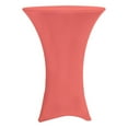 thumbnail image 1 of Your Chair Covers - 36 Inch Highboy Cocktail Round Stretch Spandex Table Cover Coral, 1 of 1