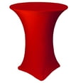 thumbnail image 1 of Your Chair Covers - 36 Inch Highboy Cocktail Round Stretch Spandex Table Cover Red, 1 of 2