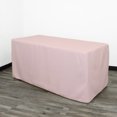 thumbnail image 1 of Your Chair Covers - 4 ft X 24 Inches Fitted Polyester Tablecloth Rectangular Blush, 1 of 5