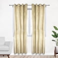 thumbnail image 1 of Your Chair Covers - 52 X 108 Inch Velvet Curtains with Grommets Beige - 2 Panels, 1 of 6