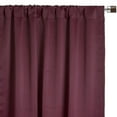 thumbnail image 1 of Your Chair Covers - 52 X 63 Inch Blackout Polyester Curtains with Rod Pocket Burgundy - 2 Panels, 1 of 3
