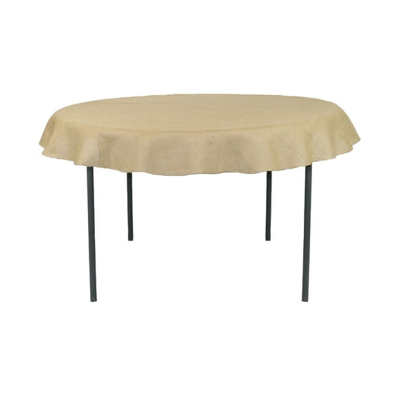 Your Chair Covers - 60 Inch Round Burlap Tablecloth