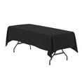 thumbnail image 1 of Your Chair Covers - 60 x 102 Inch Rectangular Polyester Tablecloth Black, 1 of 2