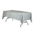 thumbnail image 1 of Your Chair Covers - 60 x 102 Inch Rectangular Polyester Tablecloth Gingham Checkered Black, 1 of 1