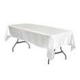 thumbnail image 1 of Your Chair Covers - 60 x 102 Inch Rectangular Satin Tablecloth White, 1 of 1
