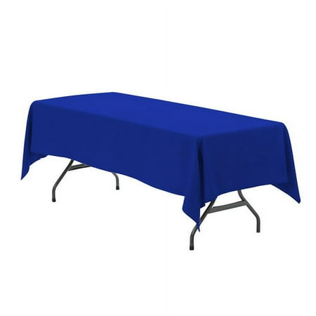 Your Chair Covers - 60 x 126 Inch Rectangular Polyester Tablecloth Royal Blue