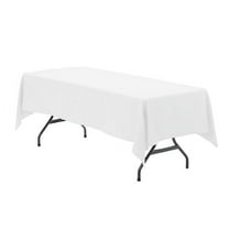 Your Chair Covers - 60 x 126 Inch Rectangular Polyester Tablecloth White