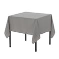 thumbnail image 1 of Your Chair Covers - 60 x 60 Inch Square Polyester Tablecloth Gray, 1 of 3