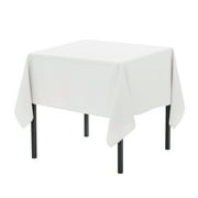 Your Chair Covers - 60 x 60 Inch Square Polyester Tablecloth White