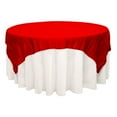 thumbnail image 1 of Your Chair Covers - 72 Inch Square Crinkle Taffeta Table Overlay Red, 1 of 1