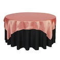 thumbnail image 1 of Your Chair Covers - 72 Inch Square Satin Table Overlay Coral, 1 of 1