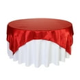thumbnail image 1 of Your Chair Covers - 72 Inch Square Satin Table Overlay Red, 1 of 1