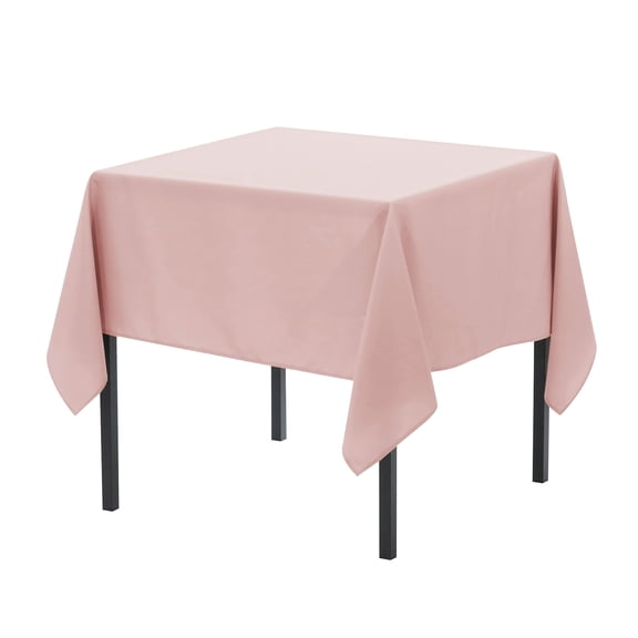 Your Chair Covers - 72 x 72 Inch Square Polyester Tablecloth Blush