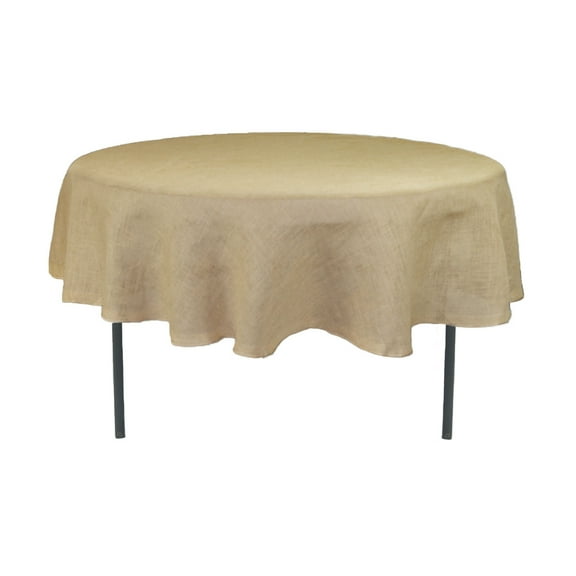 Your Chair Covers - 90 Inch Round Burlap Tablecloth