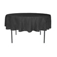 thumbnail image 1 of Your Chair Covers - 90 Inch Round Crinkle Taffeta Tablecloth Black, 1 of 2