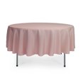 thumbnail image 1 of Your Chair Covers - 90 Inch Round Polyester Tablecloth Blush, 1 of 1