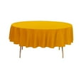 thumbnail image 1 of Your Chair Covers - 90 Inch Round Polyester Tablecloth Gold, 1 of 1