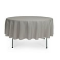 thumbnail image 1 of Your Chair Covers - 90 Inch Round Polyester Tablecloth Gray, 1 of 1