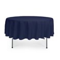 thumbnail image 1 of Your Chair Covers - 90 Inch Round Polyester Tablecloth Navy Blue, 1 of 1