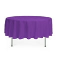 thumbnail image 1 of Your Chair Covers - 90 Inch Round Polyester Tablecloth Purple, 1 of 1