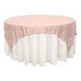 thumbnail image 1 of Your Chair Covers - 90 Inch Square Crinkle Taffeta Table Overlay Blush, 1 of 2