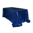 thumbnail image 1 of Your Chair Covers - 90 x 132 Inch Rectangular Glitz Sequin Tablecloth Navy Blue, 1 of 1