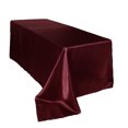 thumbnail image 1 of Your Chair Covers - 90 x 132 Inch Rectangular Satin Tablecloth Burgundy, 1 of 1