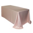 thumbnail image 1 of Your Chair Covers - 90 x 156 Inch Rectangular L'amour Tablecloth Blush, 1 of 1