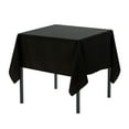 thumbnail image 1 of Your Chair Covers - 90 x 90 Inch Square Polyester Tablecloth Black, 1 of 1