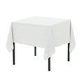 thumbnail image 1 of Your Chair Covers - 90 x 90 Inch Square Polyester Tablecloth White, 1 of 1