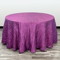 thumbnail image 1 of Your Chair Covers - Crinkle Taffeta Purple Tablecloth (120 Inch) Round, 1 of 3