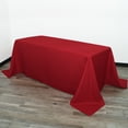 thumbnail image 1 of Your Chair Covers - Dark Red Rectangular Polyester Tablecloth (90x132 In.) - Durable, 1 of 5